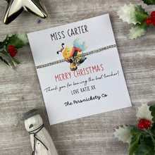 Load image into Gallery viewer, Christmas Thank You For Bee-ing The Best Teacher - Beaded Bracelet-The Persnickety Co