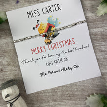 Load image into Gallery viewer, Christmas Thank You For Bee-ing The Best Teacher - Beaded Bracelet