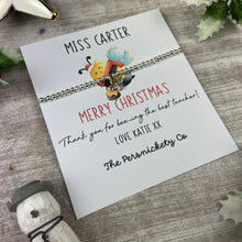 Load image into Gallery viewer, Christmas Thank You For Bee-ing The Best Teacher - Beaded Bracelet