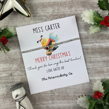 Load image into Gallery viewer, Christmas Thank You For Bee-ing The Best Teacher - Beaded Bracelet