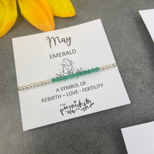 Load image into Gallery viewer, Birthstone Beaded Bracelet