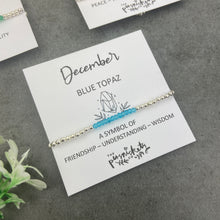 Load image into Gallery viewer, Birthstone Beaded Bracelet