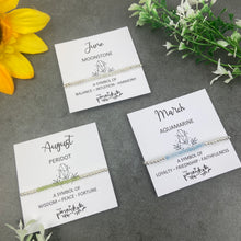 Load image into Gallery viewer, Birthstone Beaded Bracelet