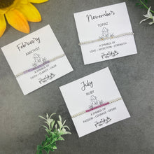 Load image into Gallery viewer, Birthstone Beaded Bracelet