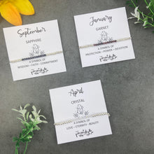 Load image into Gallery viewer, Birthstone Beaded Bracelet