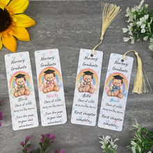 Load image into Gallery viewer, Personalised Nursery Graduation Bookmark