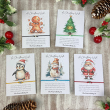 Load image into Gallery viewer, Set of 5 Little Christmas Wish Bracelets
