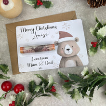Load image into Gallery viewer, Personalised Christmas Cash Holder - Festive Friends