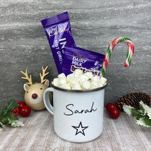 Load image into Gallery viewer, Personalised Enamel Star Mug