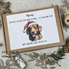 Load image into Gallery viewer, 100 Dogs to Choose - Merry Christmas Personalised Dog Mum/Dad Sweets in a row