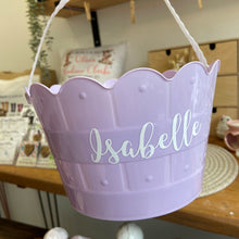 Load image into Gallery viewer, Personalised Easter Basket, 4 Colours Available - Blue, Pink, Purple and Yellow