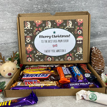 Load image into Gallery viewer, Merry Christmas Personalised Dog Mum/Dad Chocolate Box - Dog Pattern
