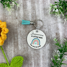 Load image into Gallery viewer, Back to School Pocket Hug Keyring - Rainbow