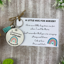Load image into Gallery viewer, Back to School Pocket Hug Keyring - Rainbow