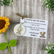 Load image into Gallery viewer, Back to School Pocket Hug Keyring - Elephant