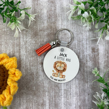 Load image into Gallery viewer, Back to School Pocket Hug Keyring - Lion