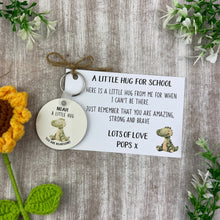 Load image into Gallery viewer, Back to School Pocket Hug Keyring - Dinosaur