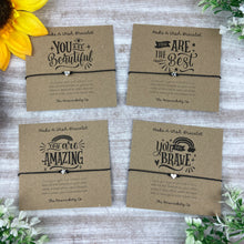 Load image into Gallery viewer, Positive Affirmations Wish Bracelet