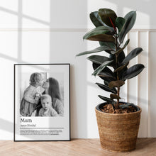 Load image into Gallery viewer, Personalised Print For Mum