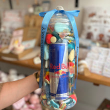 Load image into Gallery viewer, Giant Personalised Red Bull Sweet Jar - Happy Father’s Day 🍬