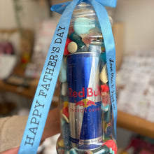 Load image into Gallery viewer, Giant Personalised Red Bull Sweet Jar - Happy Father’s Day 🍬