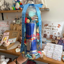 Load image into Gallery viewer, Giant Personalised Red Bull Sweet Jar - Happy Father’s Day 🍬
