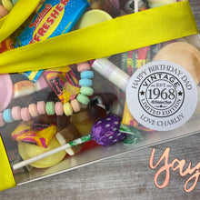 Load image into Gallery viewer, Retro Birthday Personalised Sweet Box