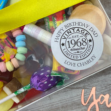 Load image into Gallery viewer, Retro Birthday Personalised Sweet Box