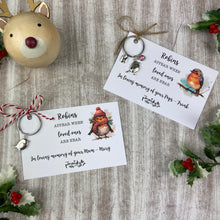 Load image into Gallery viewer, Personalised Robin Keyring-The Persnickety Co