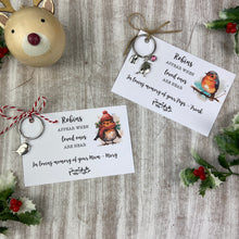 Load image into Gallery viewer, Personalised Robin Keyring