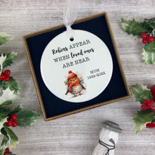Load image into Gallery viewer, Robin Personalised Bauble