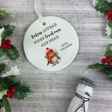 Load image into Gallery viewer, Robin Personalised Bauble
