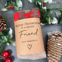 Load image into Gallery viewer, Reindeer Special Friend Christmas Sock
