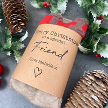 Load image into Gallery viewer, Reindeer Special Friend Christmas Sock