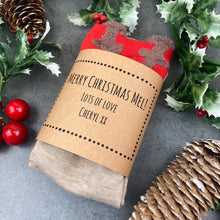 Load image into Gallery viewer, Reindeer Merry Christmas Sock