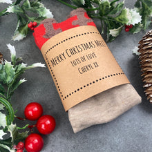 Load image into Gallery viewer, Reindeer Merry Christmas Sock