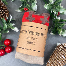 Load image into Gallery viewer, Reindeer Merry Christmas Sock