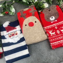 Load image into Gallery viewer, Reindeer Merry Christmas Sock