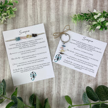 Load image into Gallery viewer, Scorpio Crystal Chip Keyring