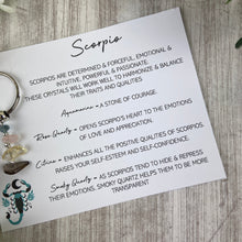 Load image into Gallery viewer, Scorpio Crystal Chip Beaded Bracelet