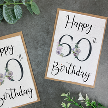 Load image into Gallery viewer, Happy Birthday Age  Personalised Plantable Seed Card