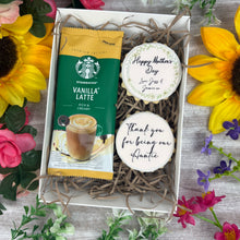 Load image into Gallery viewer, Personalised Iced Biscuit & Coffee Gift Box