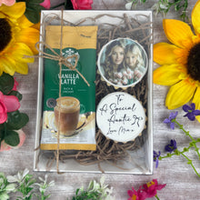Load image into Gallery viewer, Personalised Coffee & Photo Biscuit Box