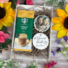 Load image into Gallery viewer, Personalised Coffee & Photo Biscuit Box
