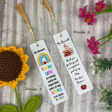 Load image into Gallery viewer, Important Part Of My Story Personalised Teacher Bookmark-The Persnickety Co