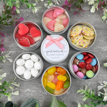 Load image into Gallery viewer, Wedding Sweet Tins with Bow - 43 Bow Colours!