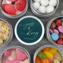 Load image into Gallery viewer, Personalised Wedding Sweet Tins