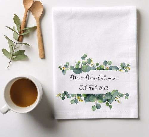 Mr & Mrs Tea Towel-The Persnickety Co