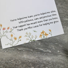 Load image into Gallery viewer, Personalised Teacher Necklace Gift