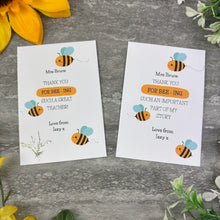Load image into Gallery viewer, Personalised Teacher Sunflower Seed Packet Gift
